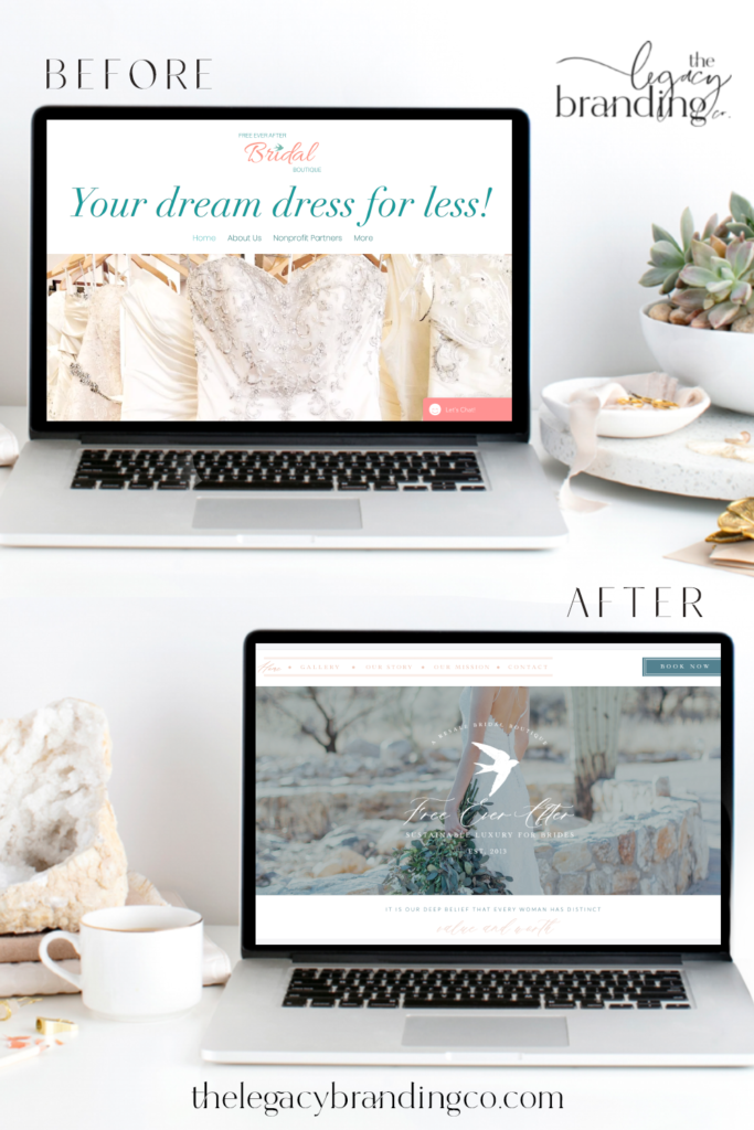 Free Ever After Website Before and After 